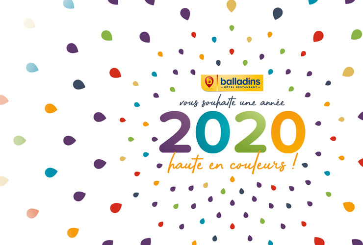 Les hôtels balladins vous souhaitent une excellente année 2020 !